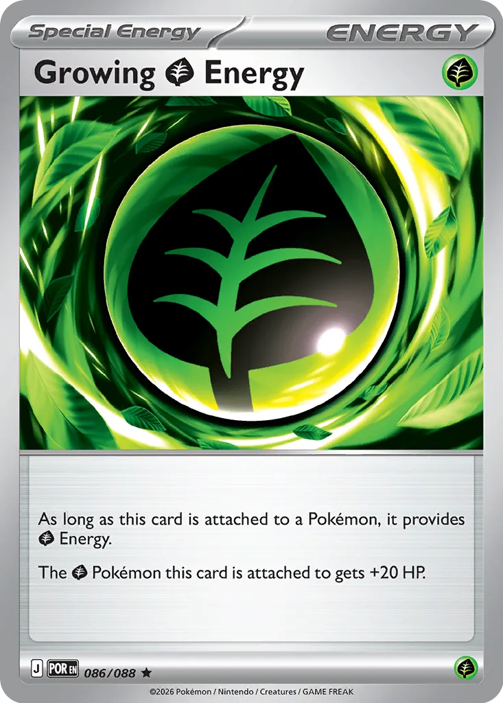 Growing Grass Energy 086/88 — Perfect Order (English Pokémon TCG card)
