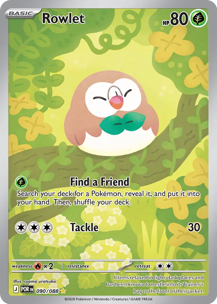 Rowlet 090/88 — Perfect Order (English Pokémon TCG card)