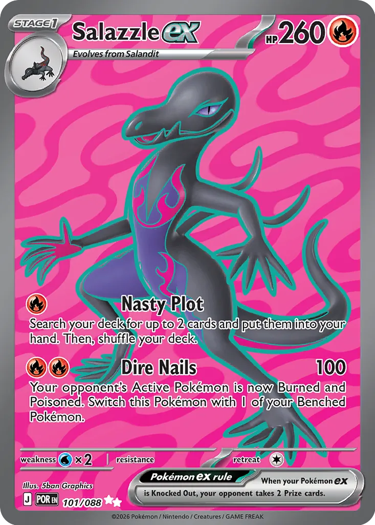 Salazzle ex 101/88 — Perfect Order (English Pokémon TCG card)