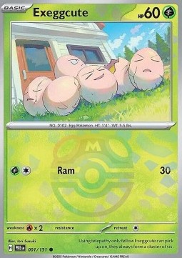Exeggcute 001 — Prismatic Evolutions: Additionals (English Pokémon TCG card)