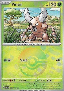 Pinsir 003 — Prismatic Evolutions: Additionals (English Pokémon TCG card)