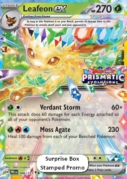 Leafeon ex 006 — Prismatic Evolutions: Additionals (English Pokémon TCG card)