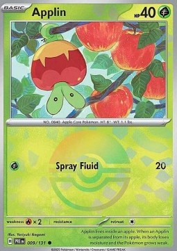 Applin 009 — Prismatic Evolutions: Additionals (English Pokémon TCG card)