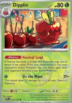 Dipplin 010 — Prismatic Evolutions: Additionals (English Pokémon TCG card)