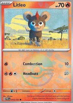 Litleo 015 — Prismatic Evolutions: Additionals (English Pokémon TCG card)