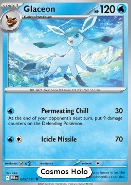 Glaceon 025 — Prismatic Evolutions: Additionals (English Pokémon TCG card)