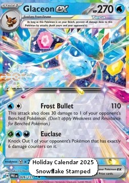 Glaceon ex 026 — Prismatic Evolutions: Additionals (English Pokémon TCG card)