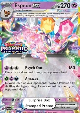 Espeon ex 034 — Prismatic Evolutions: Additionals (English Pokémon TCG card)