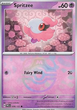 Spritzee 038 — Prismatic Evolutions: Additionals (English Pokémon TCG card)