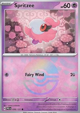 Spritzee 038 — Prismatic Evolutions: Additionals (English Pokémon TCG card)