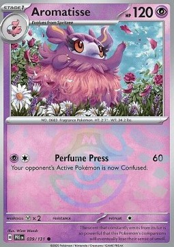 Aromatisse 039 — Prismatic Evolutions: Additionals (English Pokémon TCG card)