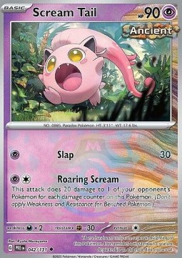 Scream Tail 042 — Prismatic Evolutions: Additionals (English Pokémon TCG card)