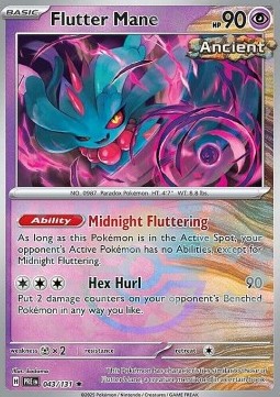 Flutter Mane 043 — Prismatic Evolutions: Additionals (English Pokémon TCG card)