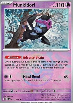 Munkidori 044 — Prismatic Evolutions: Additionals (English Pokémon TCG card)