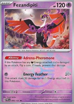 Fezandipiti 045 — Prismatic Evolutions: Additionals (English Pokémon TCG card)