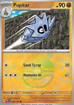 Pupitar 048 — Prismatic Evolutions: Additionals (English Pokémon TCG card)