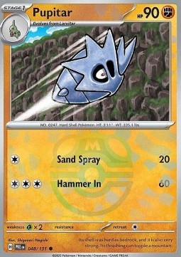 Pupitar 048 — Prismatic Evolutions: Additionals (English Pokémon TCG card)