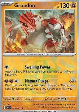 Groudon 049 — Prismatic Evolutions: Additionals (English Pokémon TCG card)