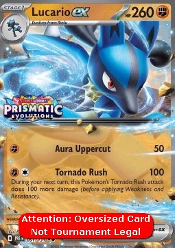 Lucario ex 051 — Prismatic Evolutions: Additionals (English Pokémon TCG card)