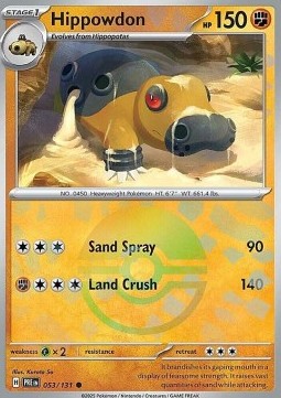 Hippowdon 053 — Prismatic Evolutions: Additionals (English Pokémon TCG card)