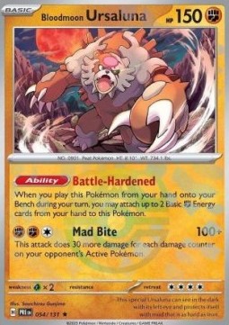 Bloodmoon Ursaluna 054 — Prismatic Evolutions: Additionals (English Pokémon TCG card)
