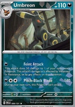 Umbreon 059 — Prismatic Evolutions: Additionals (English Pokémon TCG card)