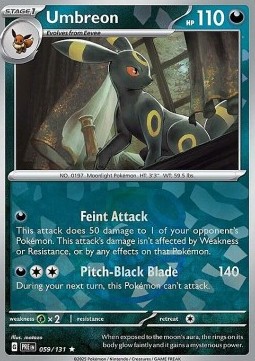 Umbreon 059 — Prismatic Evolutions: Additionals (English Pokémon TCG card)