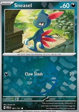 Sneasel 061 — Prismatic Evolutions: Additionals (English Pokémon TCG card)