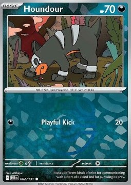 Houndour 062 — Prismatic Evolutions: Additionals (English Pokémon TCG card)