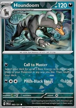 Houndoom 063 — Prismatic Evolutions: Additionals (English Pokémon TCG card)