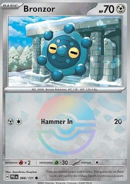 Bronzor 066 — Prismatic Evolutions: Additionals (English Pokémon TCG card)