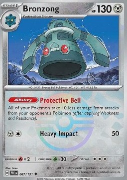 Bronzong 067 — Prismatic Evolutions: Additionals (English Pokémon TCG card)