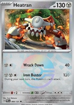 Heatran 068 — Prismatic Evolutions: Additionals (English Pokémon TCG card)