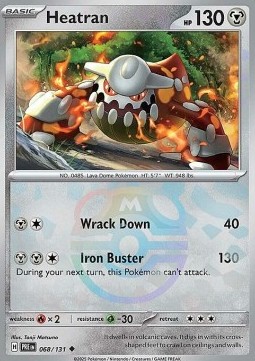 Heatran 068 — Prismatic Evolutions: Additionals (English Pokémon TCG card)