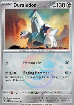 Duraludon 069 — Prismatic Evolutions: Additionals (English Pokémon TCG card)