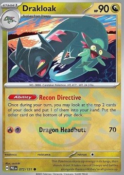 Drakloak 072 — Prismatic Evolutions: Additionals (English Pokémon TCG card)