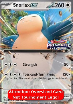 Snorlax ex 076 — Prismatic Evolutions: Additionals (English Pokémon TCG card)