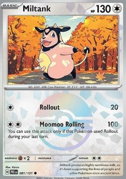 Miltank 081 — Prismatic Evolutions: Additionals (English Pokémon TCG card)