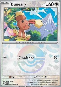 Buneary 083 — Prismatic Evolutions: Additionals (English Pokémon TCG card)