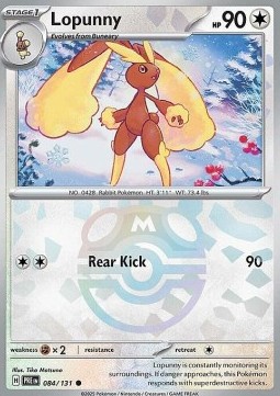 Lopunny 084 — Prismatic Evolutions: Additionals (English Pokémon TCG card)