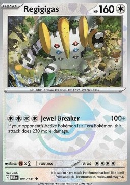 Regigigas 086 — Prismatic Evolutions: Additionals (English Pokémon TCG card)