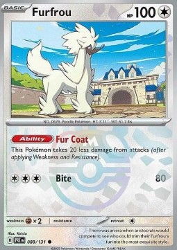 Furfrou 088 — Prismatic Evolutions: Additionals (English Pokémon TCG card)