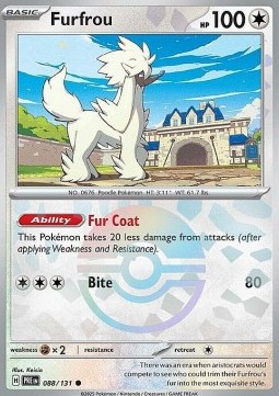 Furfrou 088 — Prismatic Evolutions: Additionals (English Pokémon TCG card)
