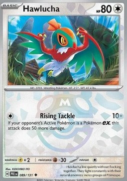 Hawlucha 089 — Prismatic Evolutions: Additionals (English Pokémon TCG card)