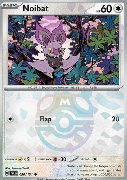 Noibat 090 — Prismatic Evolutions: Additionals (English Pokémon TCG card)