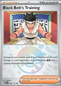 Black Belt's Training 096 — Prismatic Evolutions: Additionals (English Pokémon TCG card)
