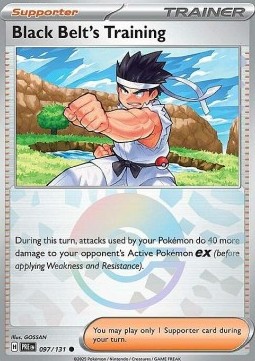 Black Belt's Training 097 — Prismatic Evolutions: Additionals (English Pokémon TCG card)