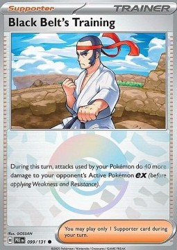 Black Belt's Training 099 — Prismatic Evolutions: Additionals (English Pokémon TCG card)