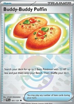 Buddy-Buddy Poffin 101 — Prismatic Evolutions: Additionals (English Pokémon TCG card)
