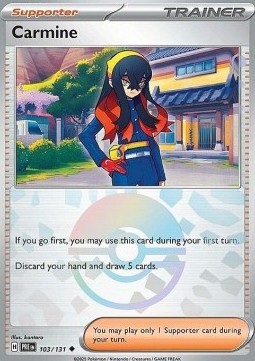 Carmine 103 — Prismatic Evolutions: Additionals (English Pokémon TCG card)